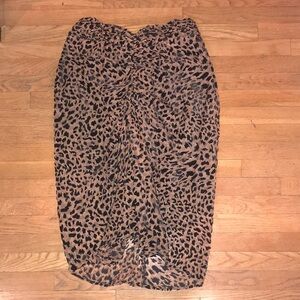 Leopard Midi Skirt